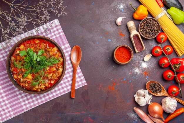 Добавление круп и специй для насыщенного вкуса